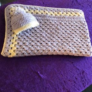 Hand made crochet baby blanket